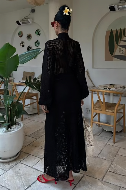 Knit Dress Elara Black