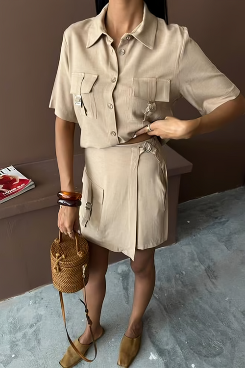 Summer Linen Suit Beige
