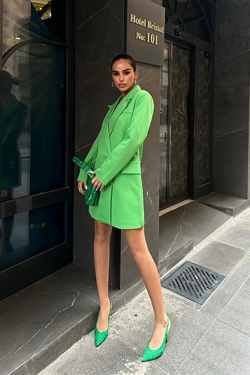 Midi Dress in Green