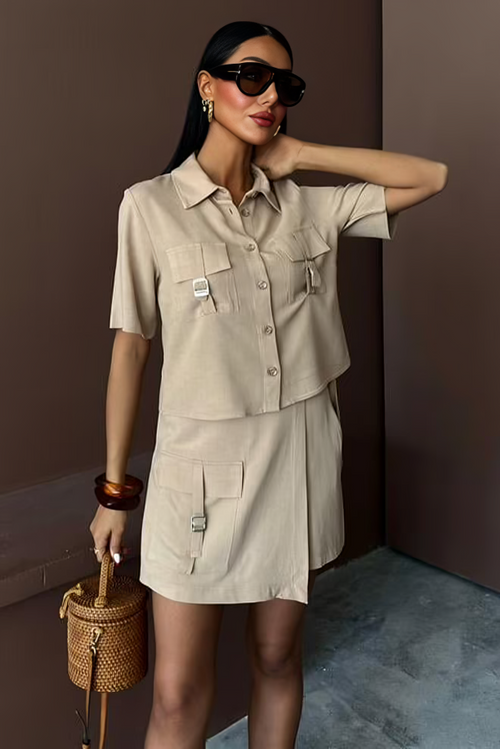 Summer Linen Suit Beige