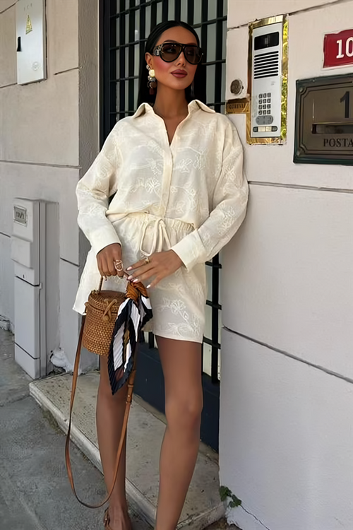 Embroidered Summer Suit