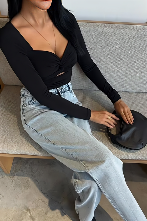 Straight Jeans with Stones