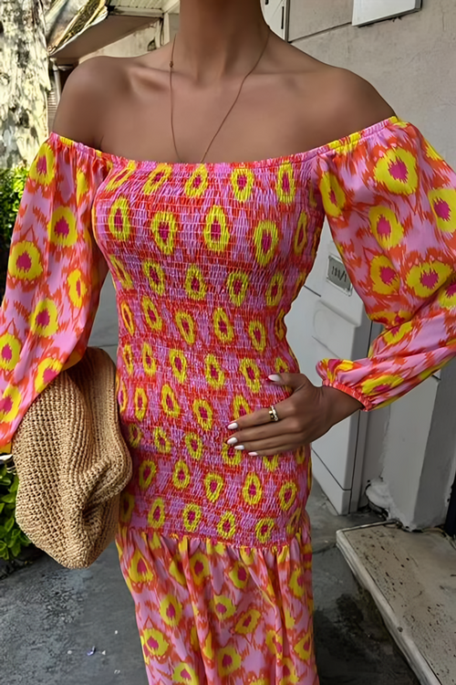 Summer Long Sleve Feminine Dress