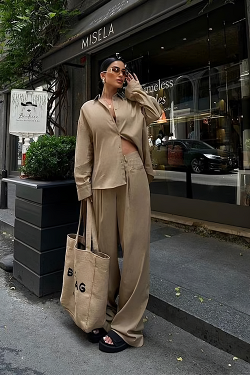 Linnen Summer Suit Selene
