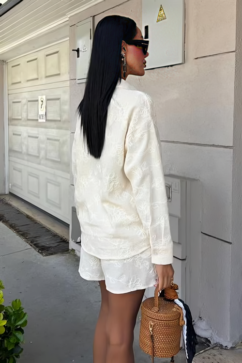 Embroidered Summer Suit