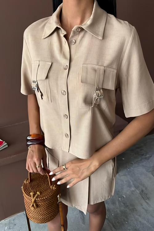 Summer Linen Suit Beige