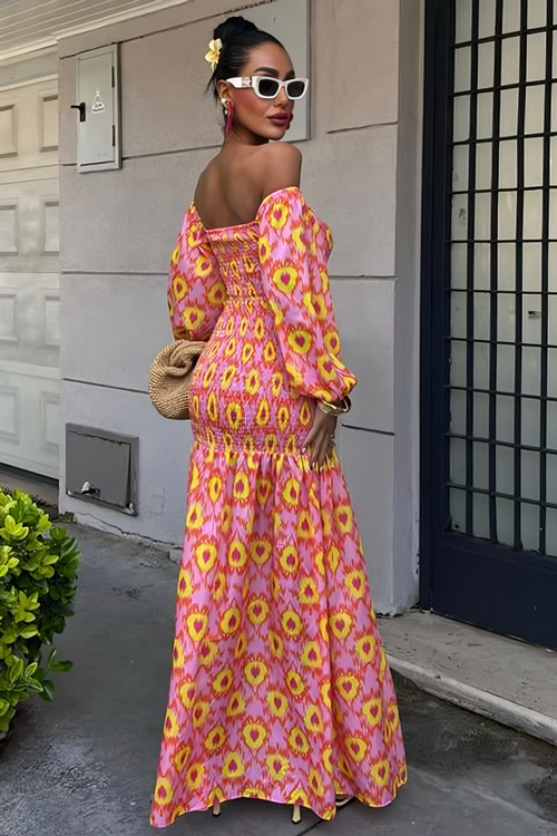 Summer Long Sleve Feminine Dress