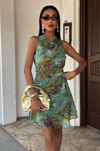 Summer Skirt Set With Crystals