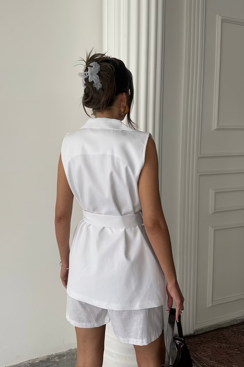 Linen Set Blush White