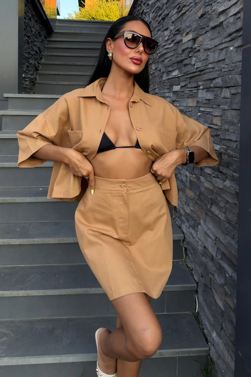 Summer Set Gabardine Camel