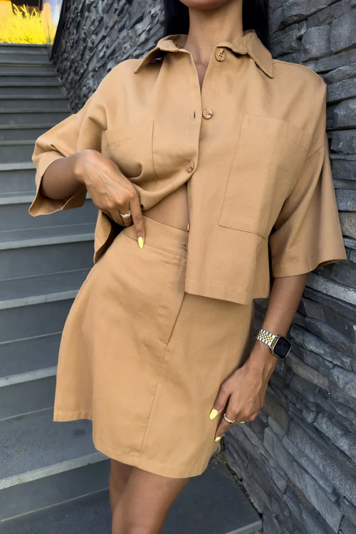Summer Set Gabardine Camel
