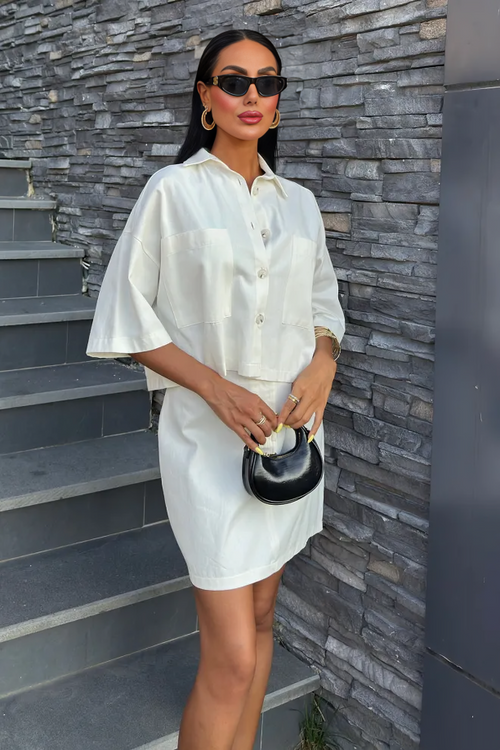 Summer Set Gabardine White