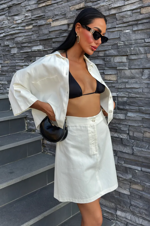 Summer Set Gabardine White