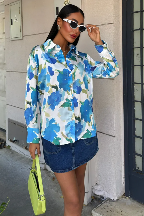 Batik Shirt Canva Floral