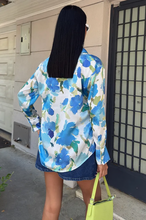 Batik Shirt Canva Floral