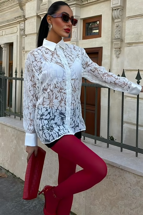 Satin Colar Shirt Ivaila