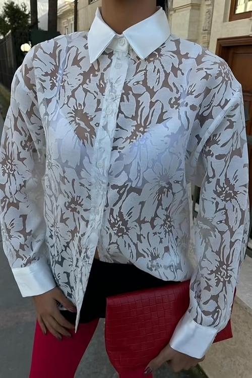 Satin Colar Shirt Ivaila