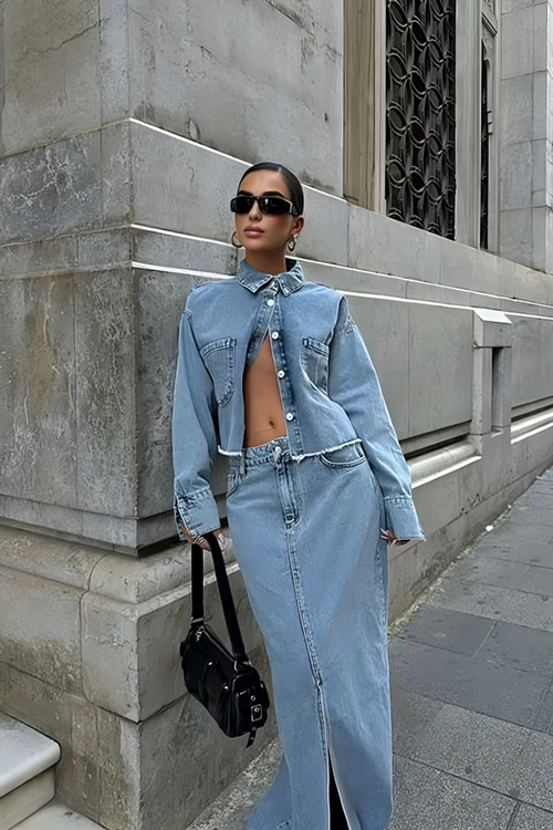 Denim Set Sky Light Blue