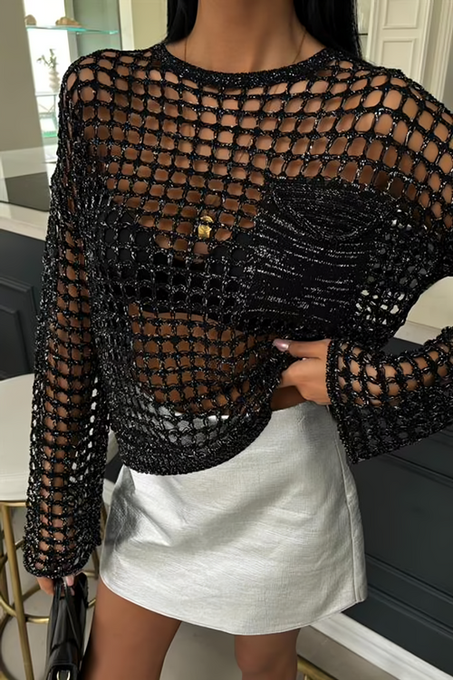 Summer Knit Sweater Veil