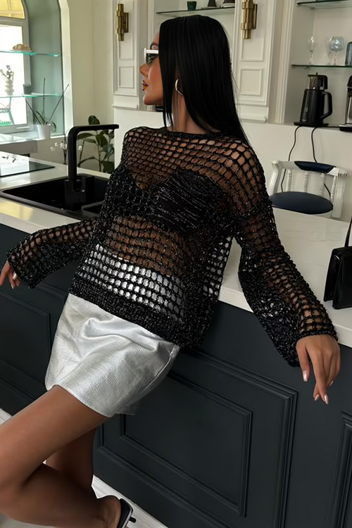 Summer Knit Sweater Veil