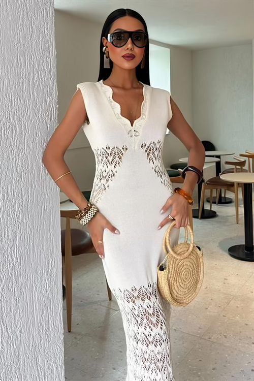 Long Summer Dress Tide White