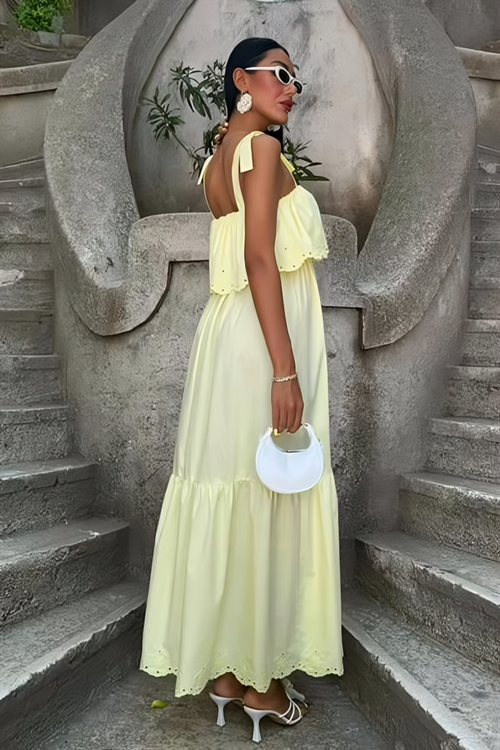 Summer Dress Boho Blossom Yellow