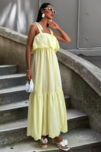 Summer Dress Boho Blossom Yellow