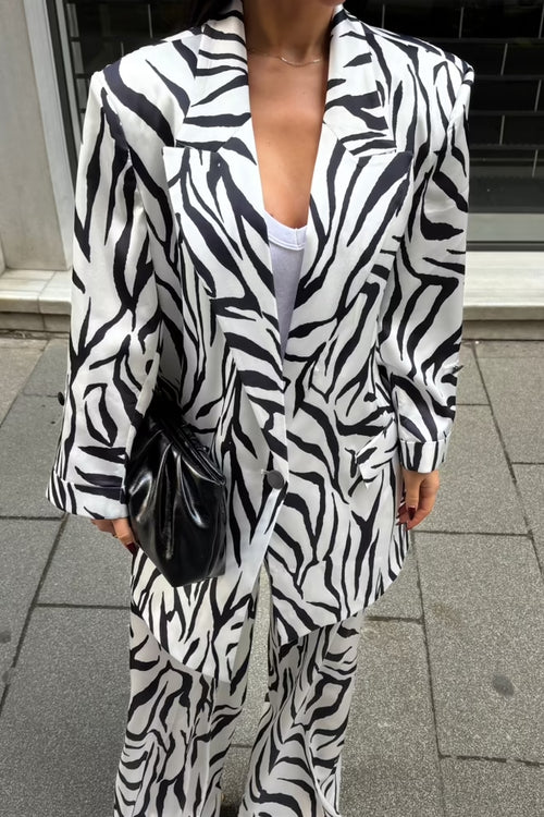 Patterned Suit Zafira