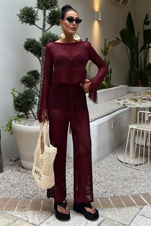 Knitwear Set Cielo Red