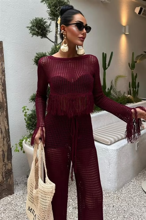 Knitwear Set Cielo Red