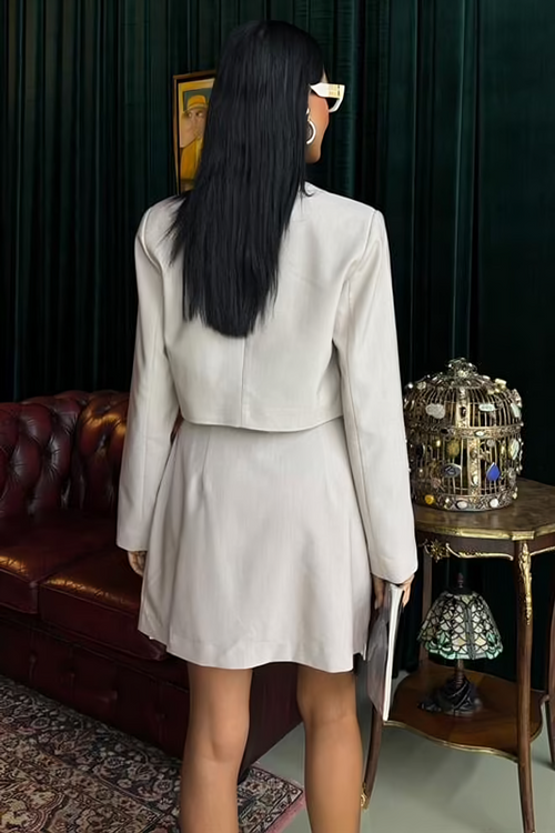 Garnished Suit Vittoria Beige