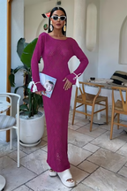 V-Neck Dress Aurelia Purple