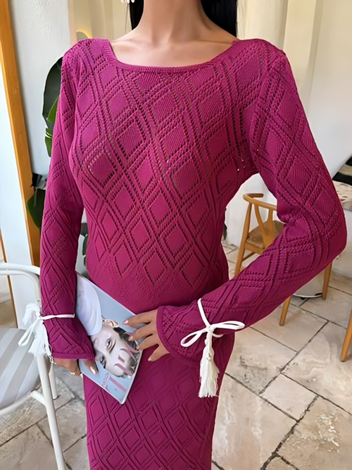 V-Neck Dress Aurelia Purple