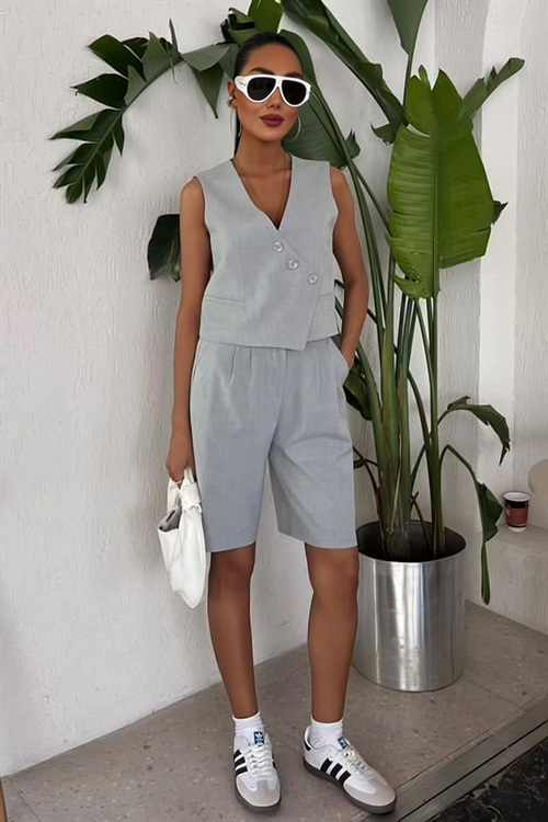 Vest Set Bermuda Grey