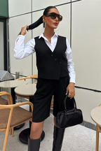Vest Set Bermuda Black